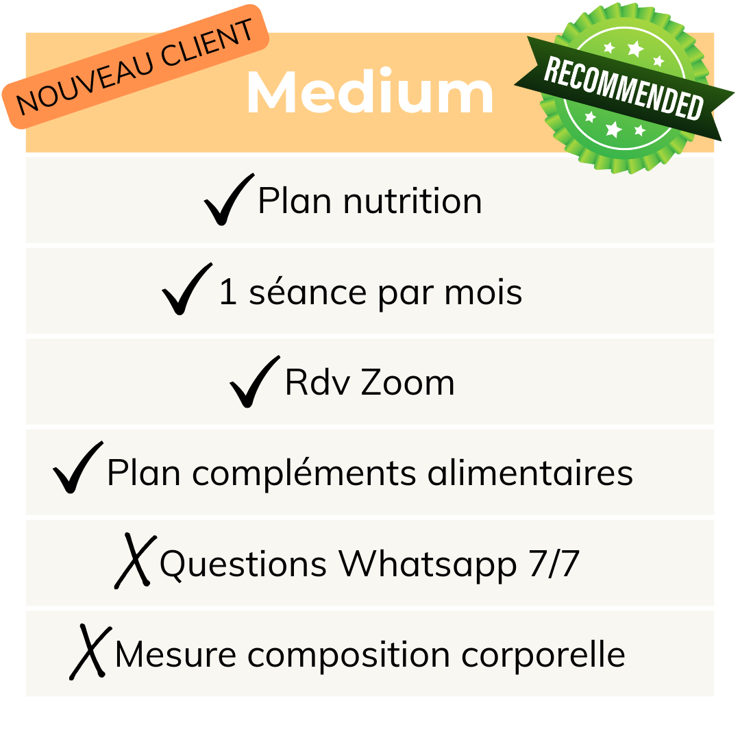NOUVEAU client - Coaching nutrition - Medium