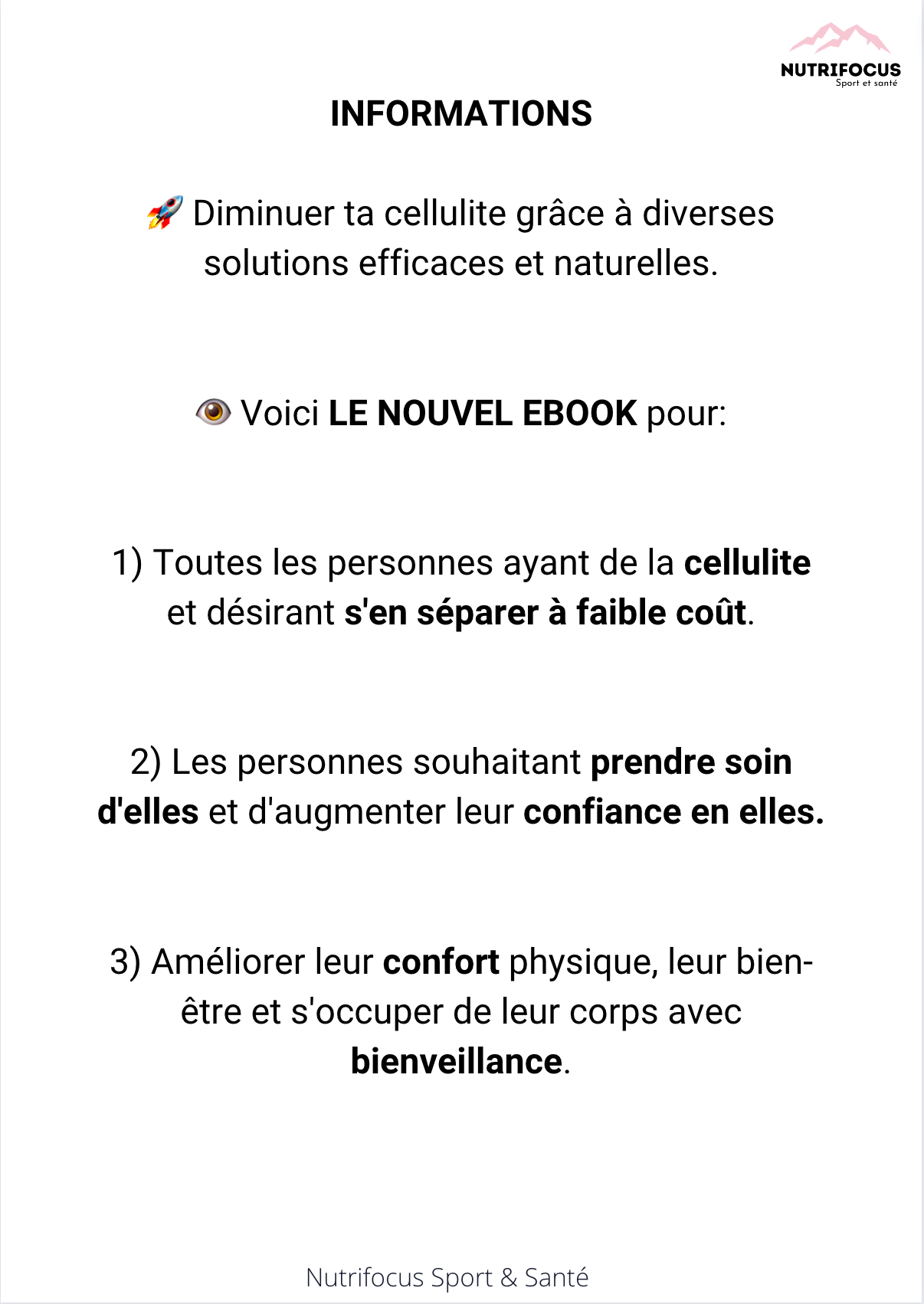 Ebook : les solutions pour efficacement diminuer la CELLULITE